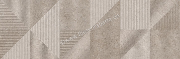  Ragno Richmond Taupe 33x100 cm Wandfliese Decoro Geo Taupe Touch Matt Eben Naturale RADH | 515521