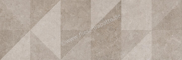  Ragno Richmond Taupe 33x100 cm Wandfliese Decoro Geo Taupe Touch Matt Eben Naturale RADH | 515524