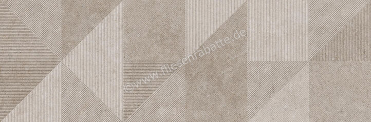  Ragno Richmond Taupe 33x100 cm Wandfliese Decoro Geo Taupe Touch Matt Eben Naturale RADH | 515527