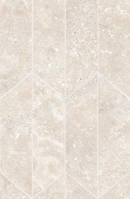  Ragno Realstone_Travertino Cross Bianco 29.4x40.7 cm Mosaik Losanga Matt Eben Naturale RCL9 | 518236
