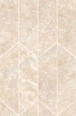  Ragno Realstone_Travertino Cross Noce 29.4x40.7 cm Mosaik Losanga Matt Eben Naturale RCLF | 518266