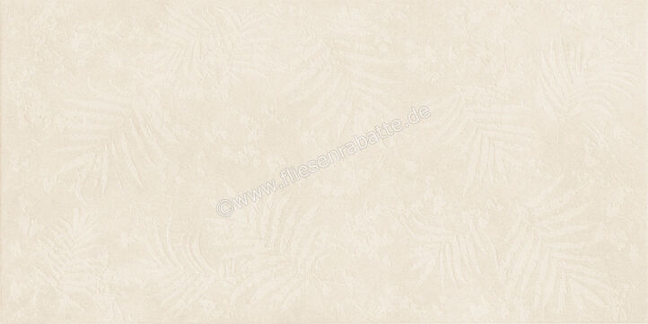  Ragno Stratford White 60x120 cm Wandfliese Struttura Foglia 3D Matt Eben Naturale R8WV | 519949