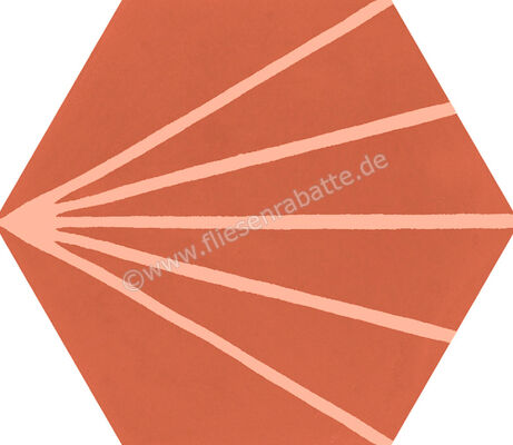  Ragno Stratford Red 18.2x21 cm Bodenfliese / Wandfliese Decoro Tratto Matt Eben Naturale R8YS | 520468