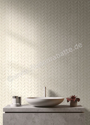  Ragno Vida Beige 30x90 cm Wandfliese Struttura Foglia 3D Matt Strukturiert Naturale RA6L | 521623