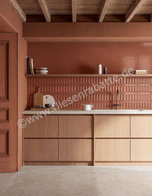  Ragno Lucida Brick 30x90 cm Wandfliese Struttura 3D Glänzend Strukturiert Naturale RCRC | 521698