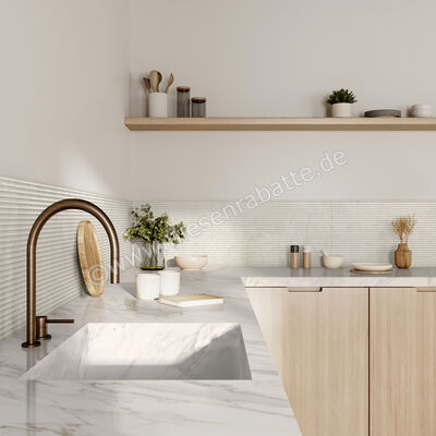  Ragno Tiempo Wall Grigio 30x90 cm Wandfliese Struttura 3D Saw Matt Strukturiert Naturale RCRV | 522226
