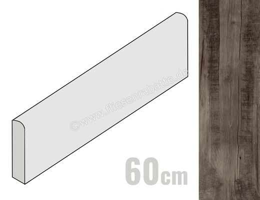  Ragno Woodmania Ash 6x60 cm Sockel Matt Eben Naturale R56K | 523834