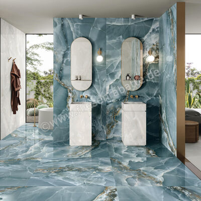  Emilceramica Tele Di Marmo Onyx Onyx Green 30x60 cm Bodenfliese / Wandfliese Glänzend Eben Full Lappato EKTW | 524263