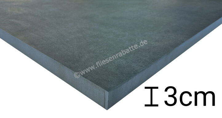  ceramicvision Athena Beton Outdoor Anthrazit 80x80x3 cm Terrassenplatte 3cm Matt Strukturiert Naturale 18500215 | 525088