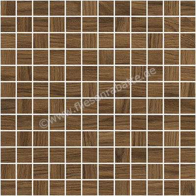  Monocibec Ashley Chestnut 30x30 cm Mosaik Mosaico Su Foglio 2,5x2,5 Matt Eben Naturale 130193 | 525637