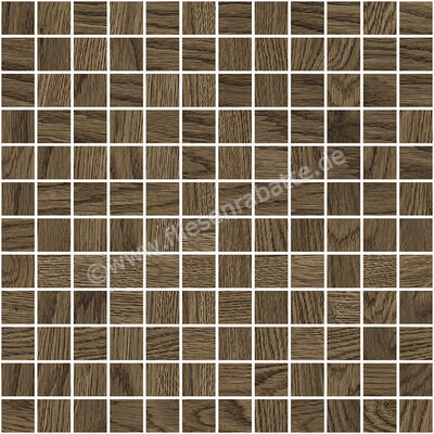  Monocibec Ashley Oak 30x30 cm Mosaik Mosaico Su Foglio 2,5x2,5 Matt Eben Naturale 130194 | 525640
