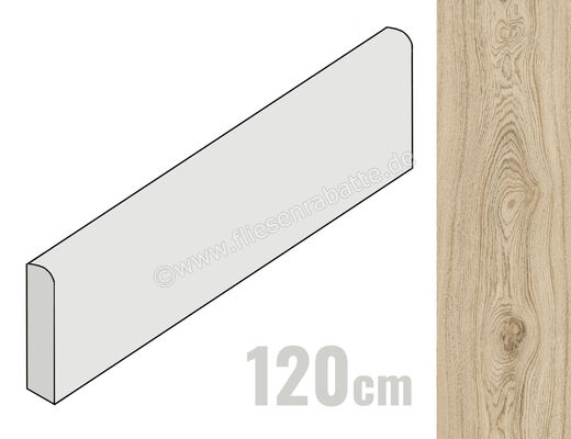  Monocibec Ashley Larix 7.1x120 cm Sockel Matt Eben Naturale 129599 | 525745