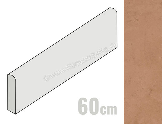  Naxos Cythere Rosso Veneziano 5.4x60 cm Sockel Matt Strukturiert Naturale 0141833 | 532062