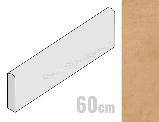  Naxos Cythere Mattone 5.4x60 cm Sockel Matt Strukturiert Naturale 0141832 | 532065