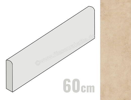  Naxos Cythere Sabbia 5.4x60 cm Sockel Matt Strukturiert Naturale 0141830 | 532071