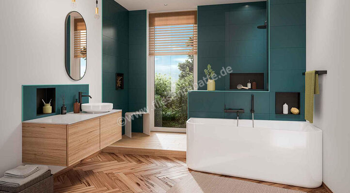  Schlüter Systems DESIGN-NICHE Nische Rahmen höhenverstellbar 3-55mm B x H x T (mm) = 298 x 598 x 91,5 Alu farbig beschichtet MGS - Graphitschwarz matt Höhe: 598 mm Breite: 298 mm DN2MGS | 532254