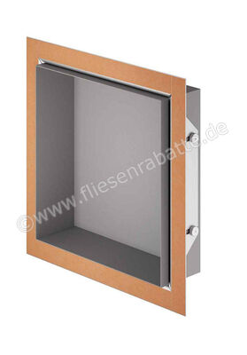  Schlüter Systems DESIGN-NICHE Nische Rahmen höhenverstellbar 3-55mm B x H x T (mm) = 298 x 298 x 91,5 Alu farbig beschichtet TSBG - strukturbeschichtet Beigegrau H&ouml;he: 298 mm Breite: 298 mm DN1TSBG | 532341
