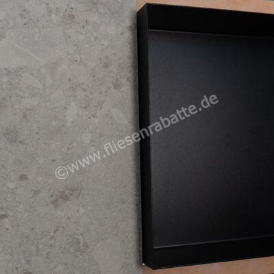  Schlüter Systems DESIGN-NICHE Nische Rahmen höhenverstellbar 3-55mm B x H x T (mm) = 298 x 298 x 91,5 Alu farbig beschichtet MGS - Graphitschwarz matt Höhe: 298 mm Breite: 298 mm DN1MGS | 532353