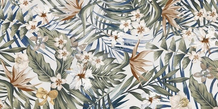  Del Conca Deco Studio Jungle 60x120 cm Wandfliese Dekor Matt Eben Naturale GCDSJUNGLER | 532527