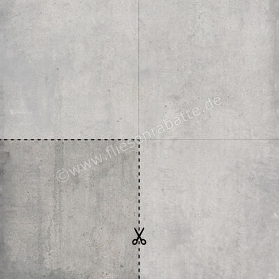  Ariostea Teknostone CM2 Outdoor Smoke 50x50x2 cm Terrassenplatte Schnittmuster Matt Strukturiert Antislip PMS100505 SM | 533136