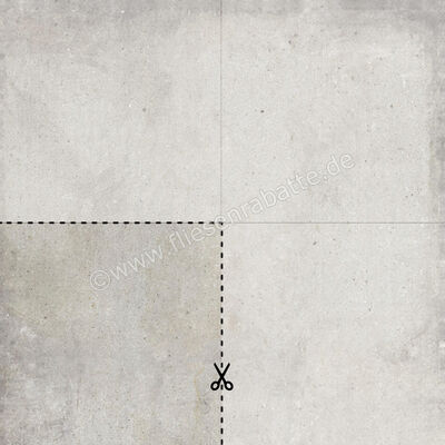  Ariostea Teknostone CM2 Outdoor Light Grey 50x50x2 cm Terrassenplatte Schnittmuster Matt Strukturiert Antislip PMS100503 SM | 533139
