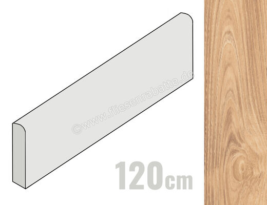  Del Conca St. Regis Giallo Reale 6.5x120 cm Sockel Matt Eben Naturale 13SR11R12 | 533517