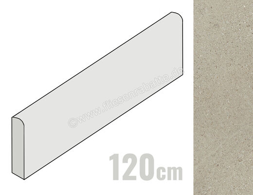  Del Conca Sensoria Vegetale 7x120 cm Sockel Matt Eben Naturale G0SO03R12 | 534021