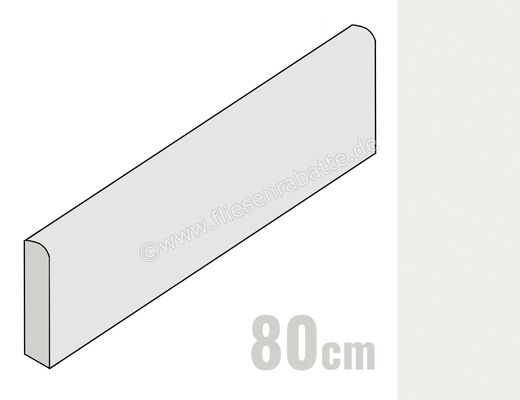  Del Conca Bioterre Calce 7x80 cm Sockel Matt Eben Naturale G0BE10R80 | 535191