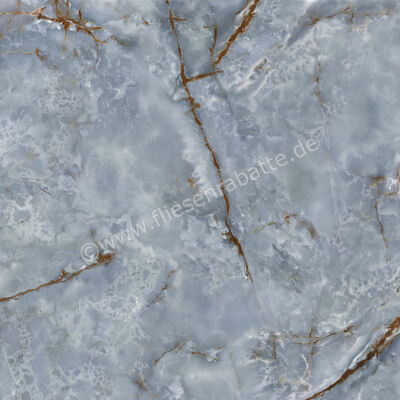  Del Conca Premiere Onice Azzurro 120x120 cm Bodenfliese / Wandfliese Glänzend Eben Shine GRPM02S | 535371