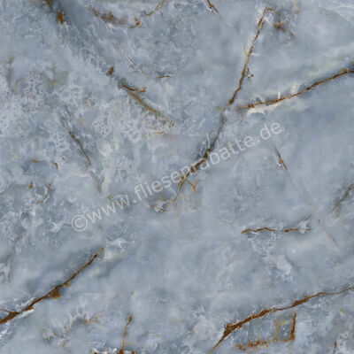  Del Conca Premiere Onice Azzurro 120x120 cm Bodenfliese / Wandfliese Glänzend Eben Shine GRPM02S | 535383
