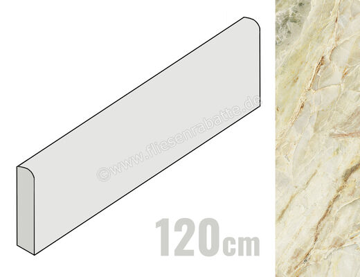  Del Conca Premiere Paradise 7x120 cm Sockel Matt Eben Naturale G0PM01R12 | 536754