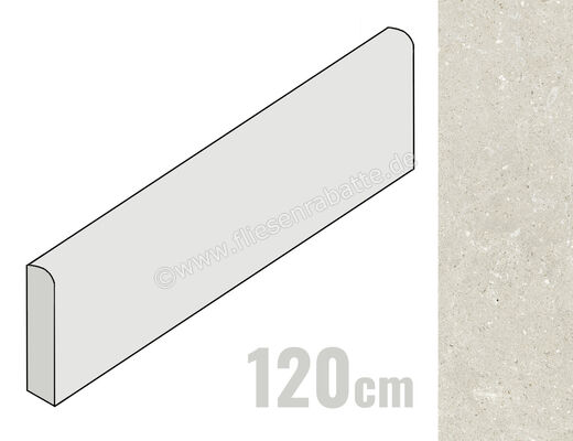  Del Conca Wild White 7x120 cm Sockel Matt Eben Naturale G0WD10R12 | 537297