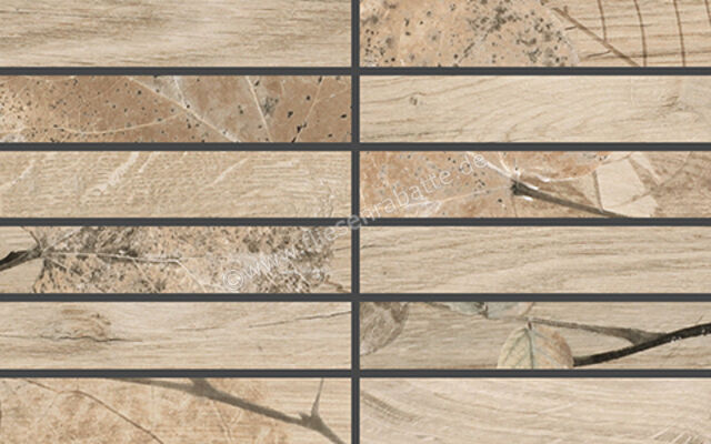  Del Conca Foreste d'Italia Beige 20x32 cm Mosaik Matt Strukturiert Naturale 27FI01MO | 537468