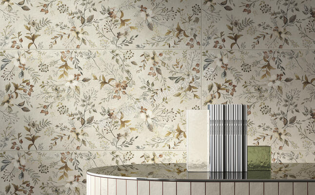  Del Conca Deco Studio Wildflowers 60x120 cm Wandfliese Dekor Matt Eben Naturale GCDSWILDFLR | 538419