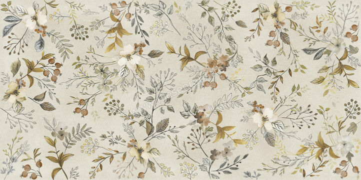  Del Conca Deco Studio Wildflowers 60x120 cm Wandfliese Dekor Matt Eben Naturale GCDSWILDFLR | 538425