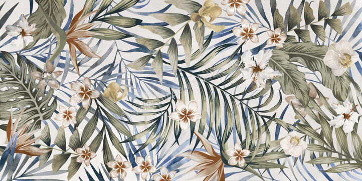  Del Conca Deco Studio Jungle 60x120 cm Wandfliese Dekor Matt Eben Naturale GCDSJUNGLER | 538443