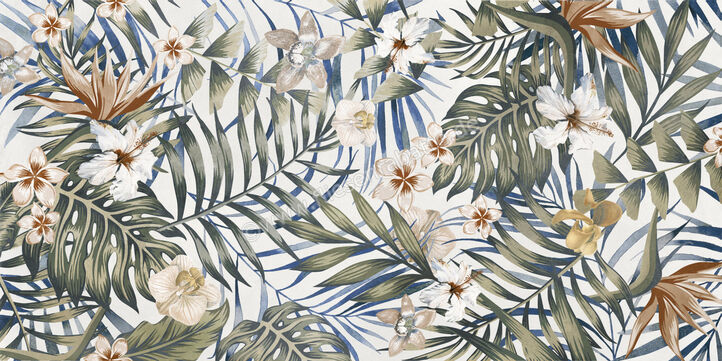  Del Conca Deco Studio Jungle 60x120 cm Wandfliese Dekor Matt Eben Naturale GCDSJUNGLER | 538446