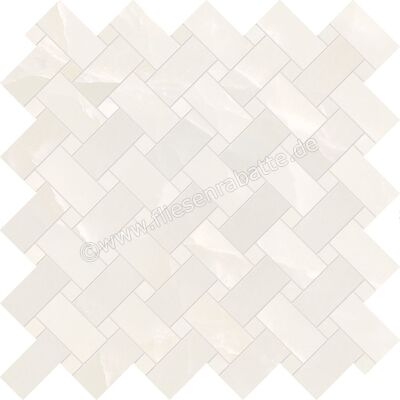  Emilceramica Tele Di Marmo Onyx Onyx Ivory 30x30 cm Mosaik Intrecci Matt Eben Silktech EKZK | 538506