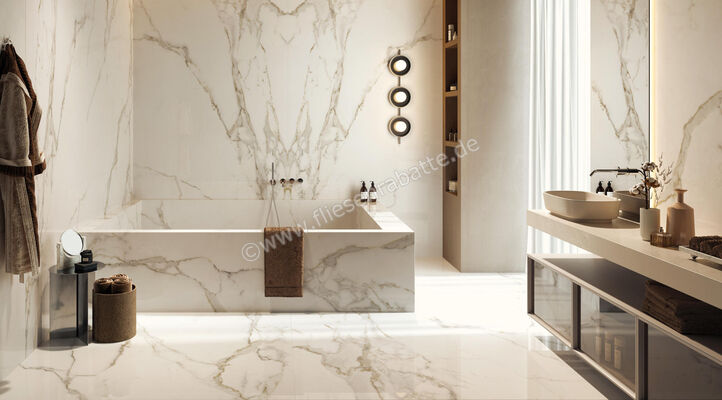  La Fabbrica Ava Calacatta Oro Calacatta Oro 60x120 cm Bodenfliese / Wandfliese Glänzend Eben Lappato 163105 | 538951