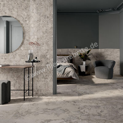  La Fabbrica Ava Gemstone Grey 60x120 cm Bodenfliese / Wandfliese Glänzend Eben Lappato 179075 | 538969