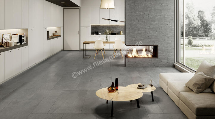  La Fabbrica Ava Ardesia Cenere 60x120 cm Bodenfliese / Wandfliese Matt Strukturiert Naturale 137003 | 539224