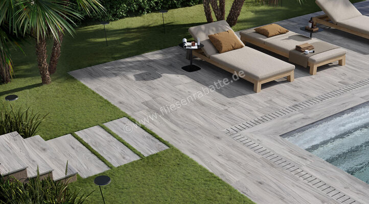  La Fabbrica Ava Amazon Outdoor Nawa 40x120x2 cm Terrassenplatte Matt Eben Naturale 076021 | 539338