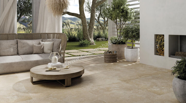  La Fabbrica Ava Chianca Outdoor Carparo 100x100x2 cm Terrassenplatte Matt Eben Naturale 184043 | 539428