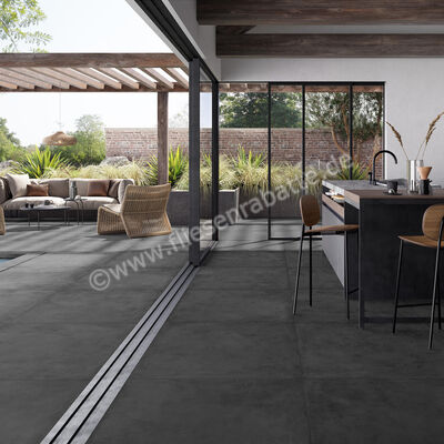  La Fabbrica Ava Hurban Outdoor Graphite 100x100x2 cm Terrassenplatte Matt Eben Naturale 177064 | 539566