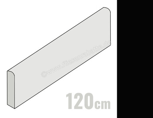  La Fabbrica Ava Absolute Black 6.5x120 cm Sockel Matt Eben Naturale 097111 | 539797