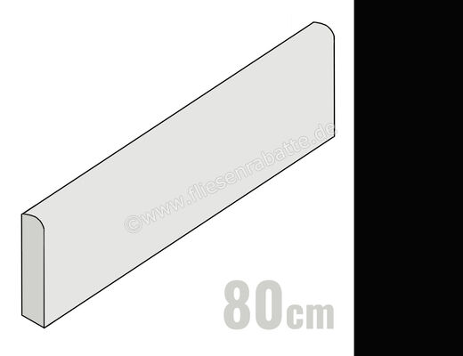  La Fabbrica Ava Absolute Black 8x80 cm Sockel Matt Eben Naturale 097119 | 539809