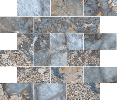  La Fabbrica Ava Gemstone Ocean 30x30 cm Muretto Matt Eben Naturale 179131 | 541183