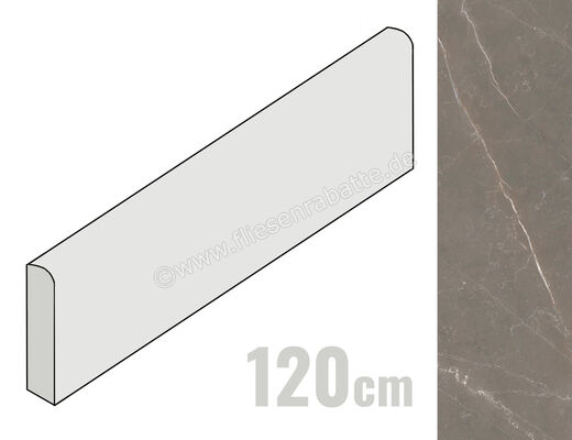  La Fabbrica Ava Bronze Amani Bronze Amani 6.5x120 cm Sockel Glänzend Eben Lappato 135210 | 541552