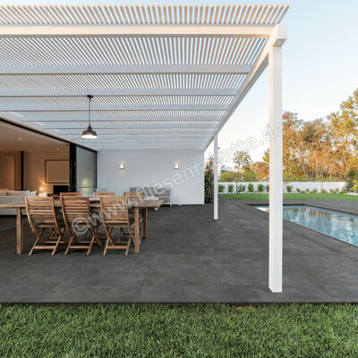  La Fabbrica Ava Skyline Outdoor Antracite 100x100x2 cm Terrassenplatte Matt Eben Naturale 082114 | 541648