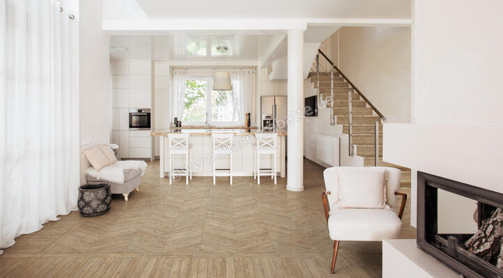  La Fabbrica Ava Ca Foscari Tabacco 7.5x40.7 cm Bodenfliese / Wandfliese Chevron Matt Eben Naturale 094108 | 541732